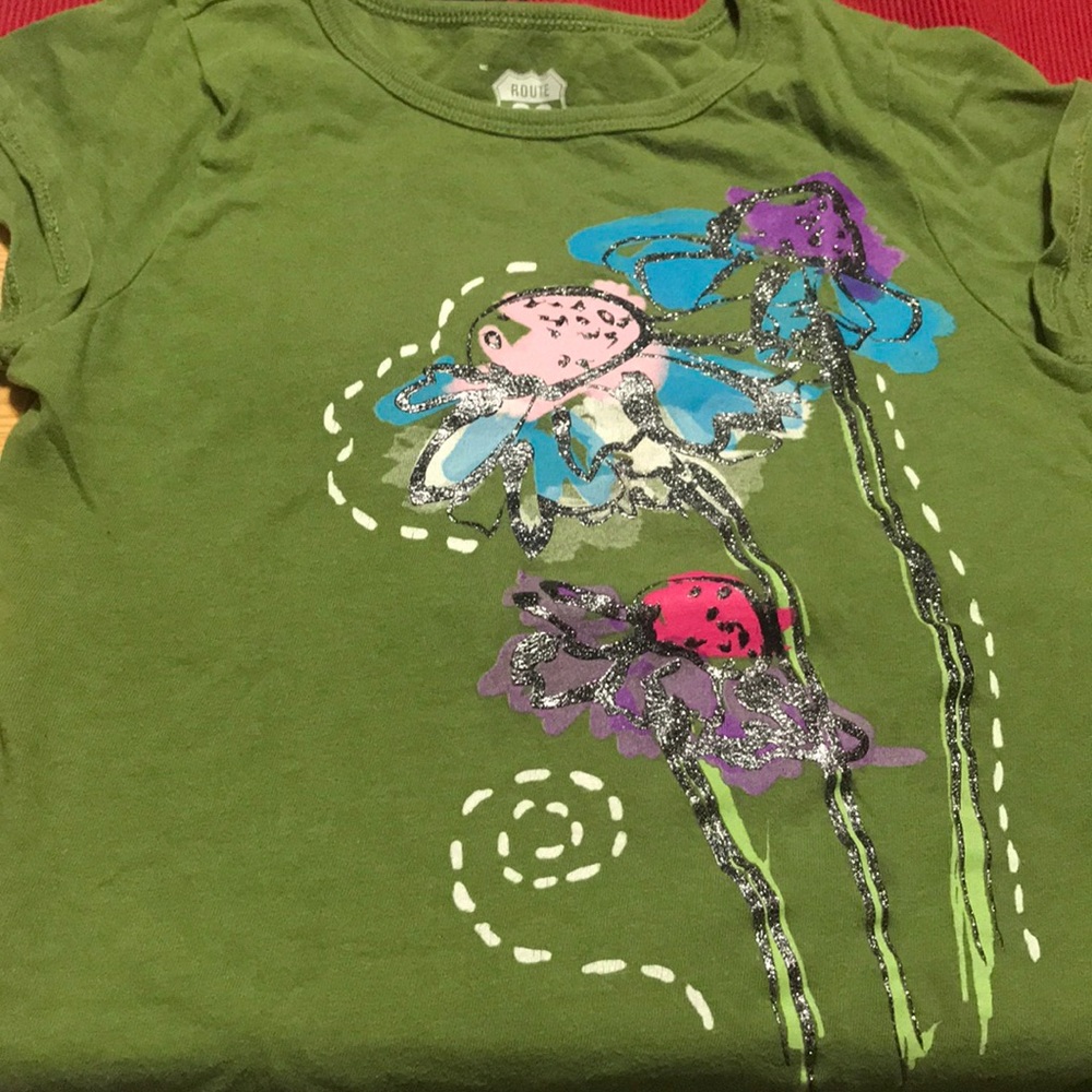 Girls “Flower” shirt, Route 66 size M (7/8)